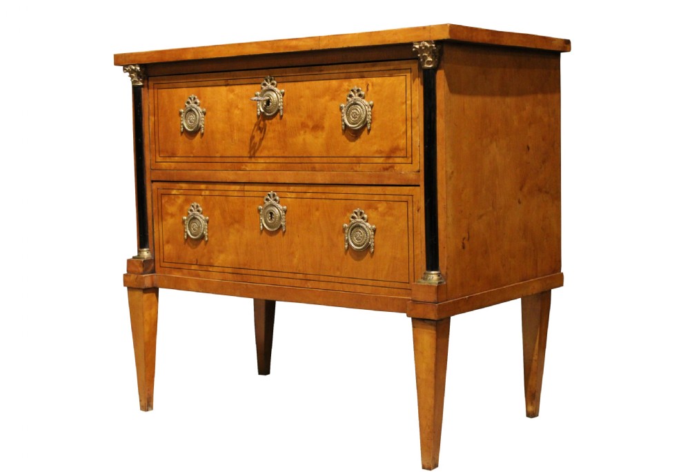 Pair of Maplewood Commode Chests View III