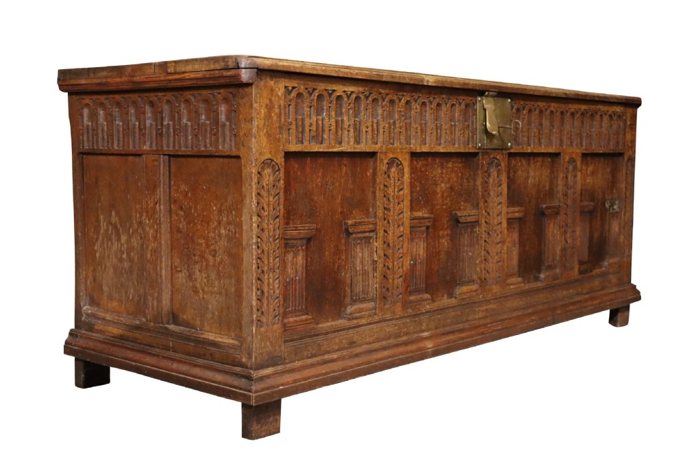 17thc Large Oak Coffer