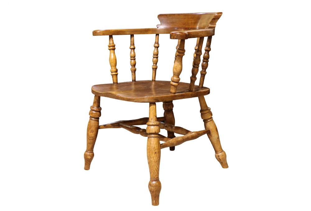 19thc Smokers Bow Arm Chair View III