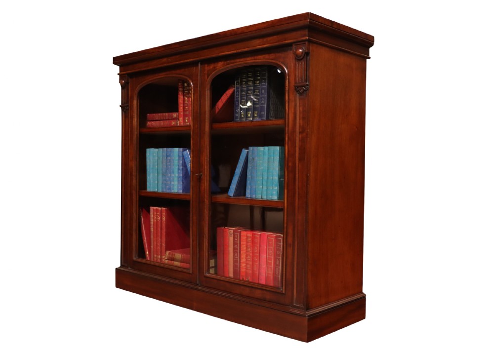 A Fine Regency Mahogany Glazed Bookcase, circa 1810 View IV