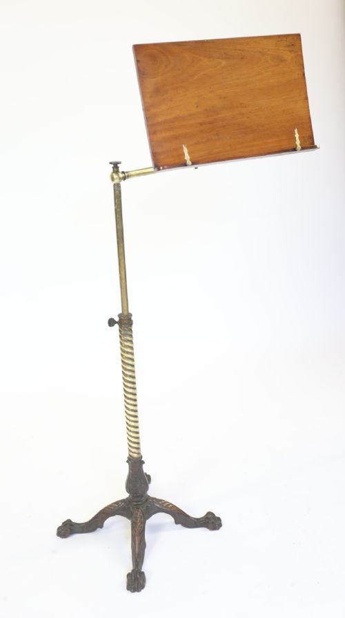 VICTORIAN NORTH PATENT TELESCOPIC READING STAND