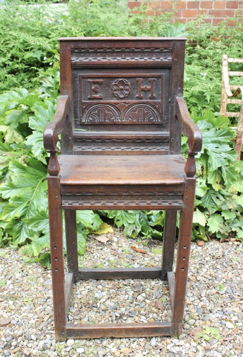 17TH CENTURY ENGLISH OAK CHILDS CHAIR - ADDITIONAL PHOTO 1