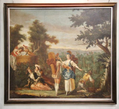 large 18th century painting - CATEGORY: ANTIQUE ART - DATED 18TH CENTURY