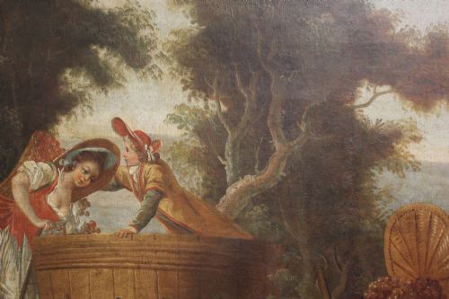 LARGE 18TH CENTURY PAINTING - ADDITIONAL PHOTO 4