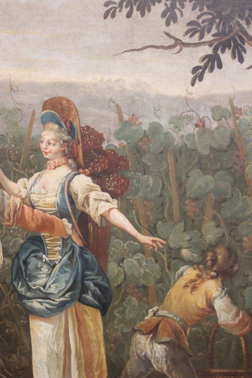 LARGE 18TH CENTURY PAINTING - ADDITIONAL PHOTO 5