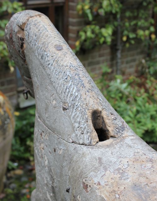 18TH19TH CENTURY CARVED WOOD HORSE - ADDITIONAL PHOTO 7