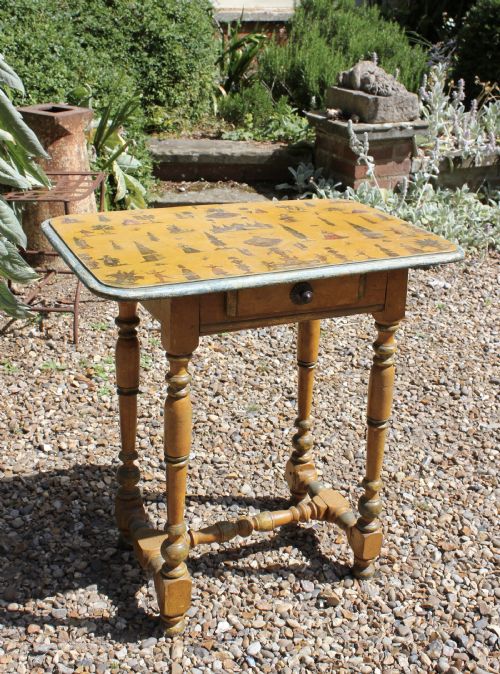 early 18th century lacca povera table - CATEGORY: ANTIQUE TABLES - DATED 18TH CENTURY