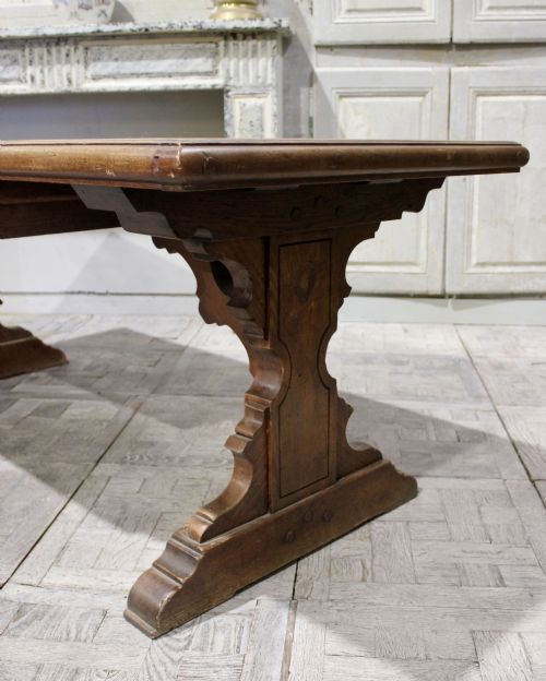 GOOD EARLY 19TH CENTURY FRUITWOOD TRESTLE TABLE - ADDITIONAL PHOTO 2