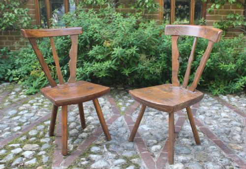 pair of 18th century oak chairs - CATEGORY: ANTIQUE CHAIRS - DATED 18TH CENTURY