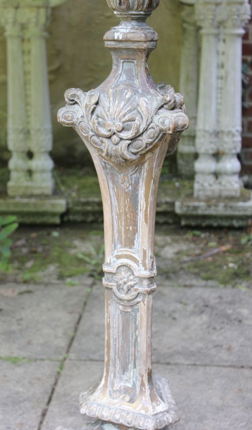 19TH CENTURY CARVED WOOD TORCHERE - ADDITIONAL PHOTO 3