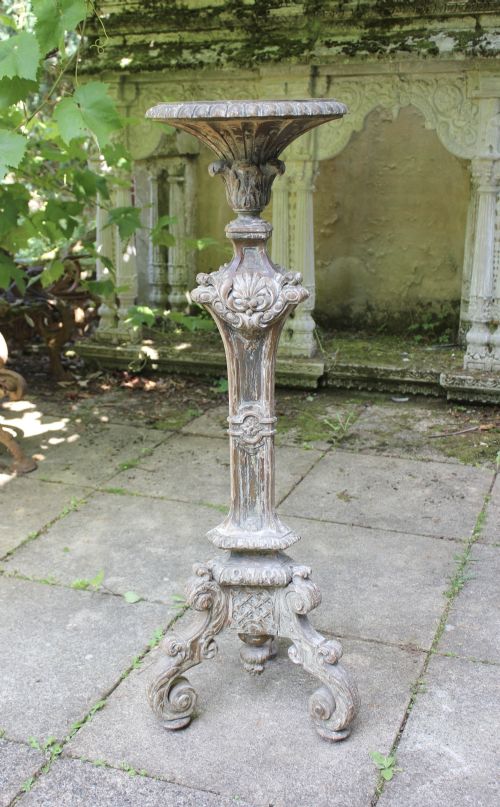 19TH CENTURY CARVED WOOD TORCHERE - ADDITIONAL PHOTO 4