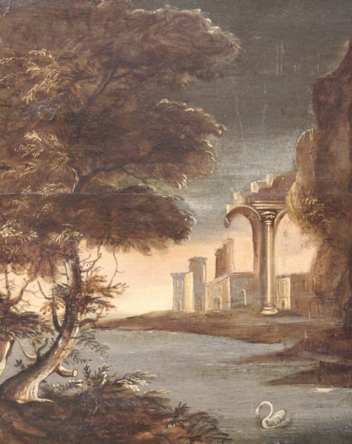 18TH CENTURY ENGLISH OIL ON PANEL - ADDITIONAL PHOTO 1