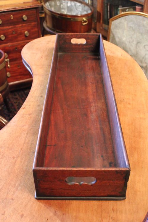GEORGIAN MAHOGANY LONG TRAY - ADDITIONAL PHOTO 2
