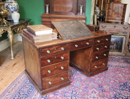 REGENCY MAHOGANY PARTNERS DESK