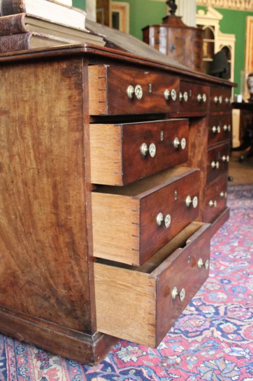 REGENCY MAHOGANY PARTNERS DESK - ADDITIONAL PHOTO 7