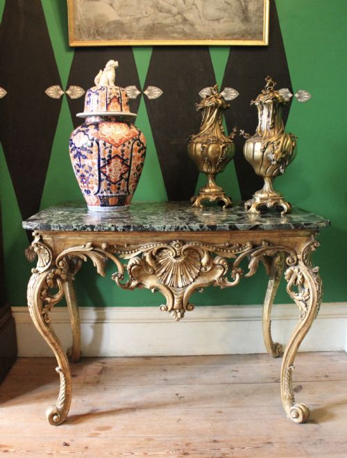 18TH CENTURY GILTWOOD CONSOLE TABLE - ADDITIONAL PHOTO 2