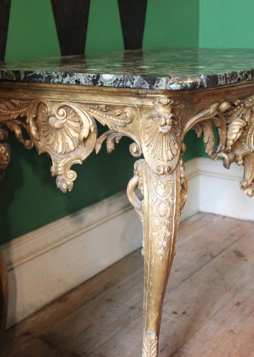 18TH CENTURY GILTWOOD CONSOLE TABLE - ADDITIONAL PHOTO 4
