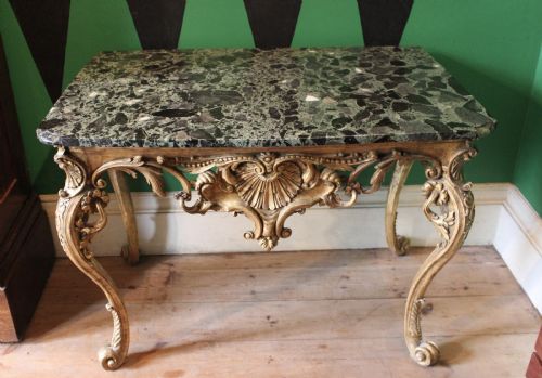 18TH CENTURY GILTWOOD CONSOLE TABLE - ADDITIONAL PHOTO 5