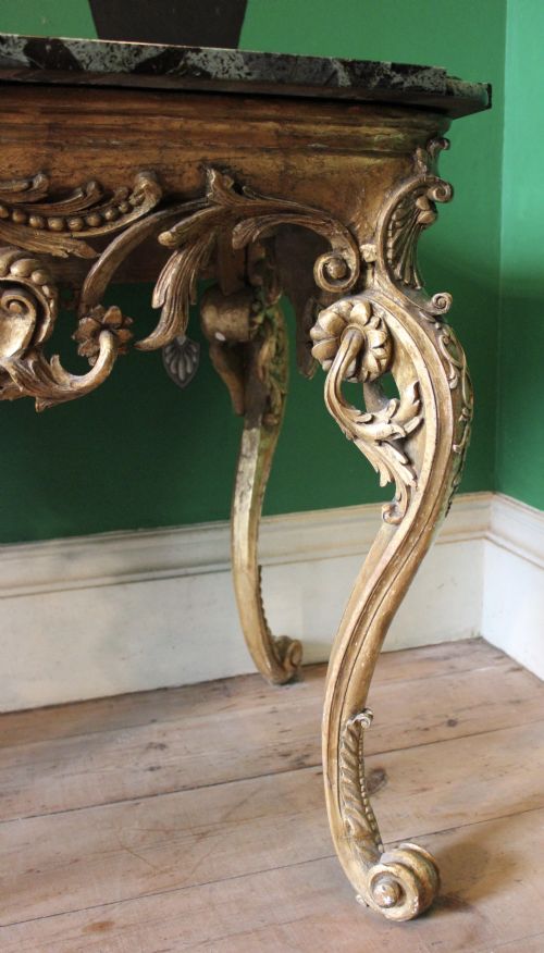 18TH CENTURY GILTWOOD CONSOLE TABLE - ADDITIONAL PHOTO 6