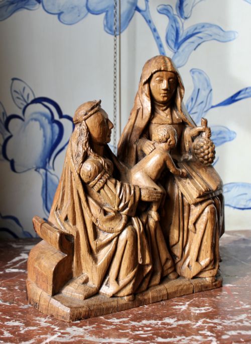 LATE 15TH CENTURY CARVED OAK ANNA SELBDRITT - ADDITIONAL PHOTO 1