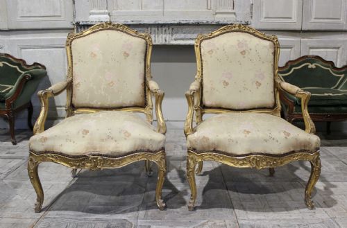 PAIR OF FRENCH ARMCHAIRS - ADDITIONAL PHOTO 3