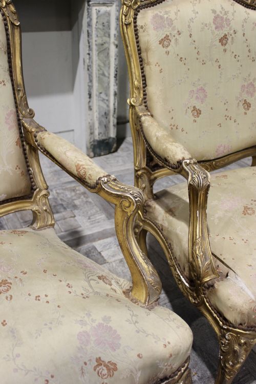 PAIR OF FRENCH ARMCHAIRS - ADDITIONAL PHOTO 6