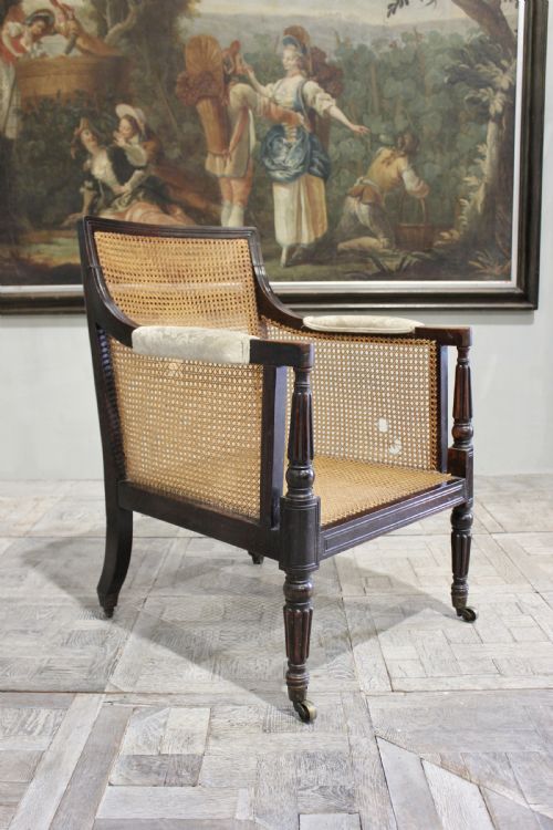 REGENCY MAHOGANY BERGERE - ADDITIONAL PHOTO 1