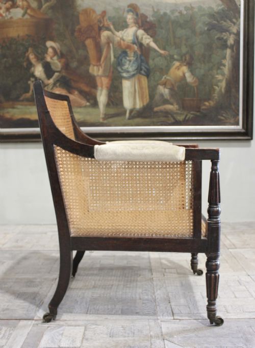 REGENCY MAHOGANY BERGERE - ADDITIONAL PHOTO 2