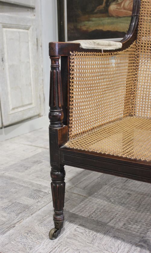 REGENCY MAHOGANY BERGERE - ADDITIONAL PHOTO 4