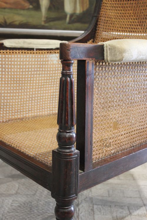 REGENCY MAHOGANY BERGERE - ADDITIONAL PHOTO 5