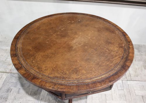 CHARMING 18TH CENTURY ENGLISH OAK DRUM TABLE - ADDITIONAL PHOTO 6