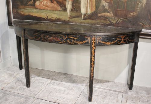 LARGE LATE 18TH CENTURY ENGLISH PAINTED CONSOLE TABLE - ADDITIONAL PHOTO 2