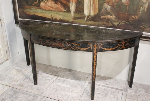 LARGE LATE 18TH CENTURY ENGLISH PAINTED CONSOLE TABLE - ADDITIONAL PHOTO 3