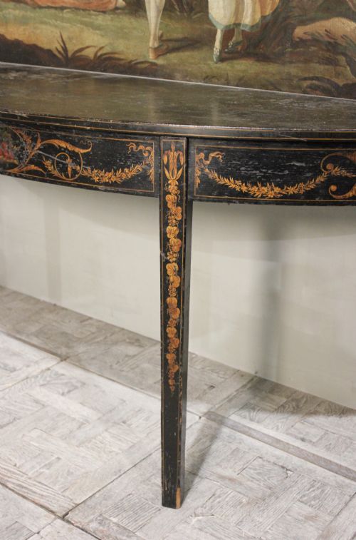 LARGE LATE 18TH CENTURY ENGLISH PAINTED CONSOLE TABLE - ADDITIONAL PHOTO 5