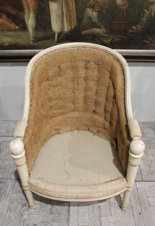 PAIR OF 19TH CENTURY NEOCLASSICAL LIBRARY TUB CHAIRS - ADDITIONAL PHOTO 2