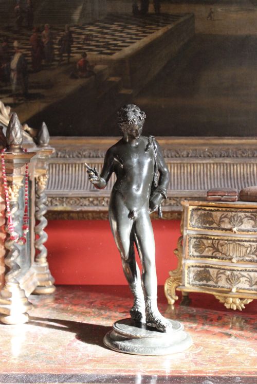 GRAND TOUR PATINATED BRONZE NARCISSUS - ADDITIONAL PHOTO 1