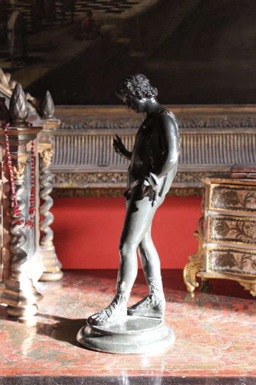 GRAND TOUR PATINATED BRONZE NARCISSUS - ADDITIONAL PHOTO 4