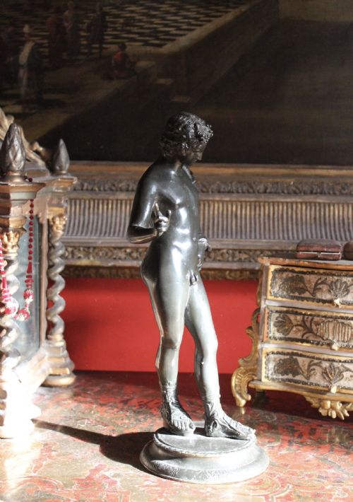 GRAND TOUR PATINATED BRONZE NARCISSUS - ADDITIONAL PHOTO 5