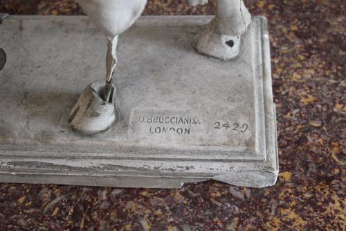 19TH CENTURY PLASTER MODEL OF A COW BY D BRUCCIANI CO LONDON - ADDITIONAL PHOTO 2