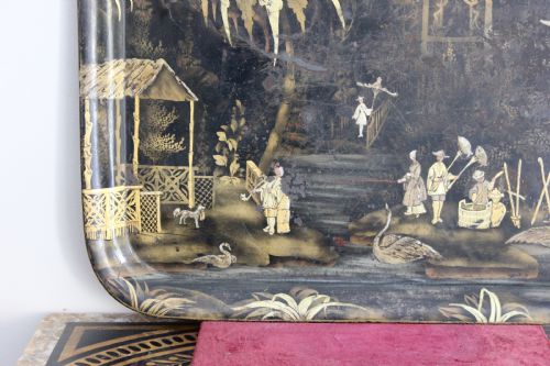 REGENCY JAPANNED TRAY - ADDITIONAL PHOTO 1