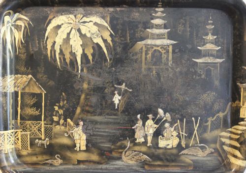 REGENCY JAPANNED TRAY - ADDITIONAL PHOTO 3