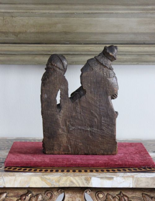 15TH CENTURY CARVED OAK LAMENTATION OF CHRIST - ADDITIONAL PHOTO 2