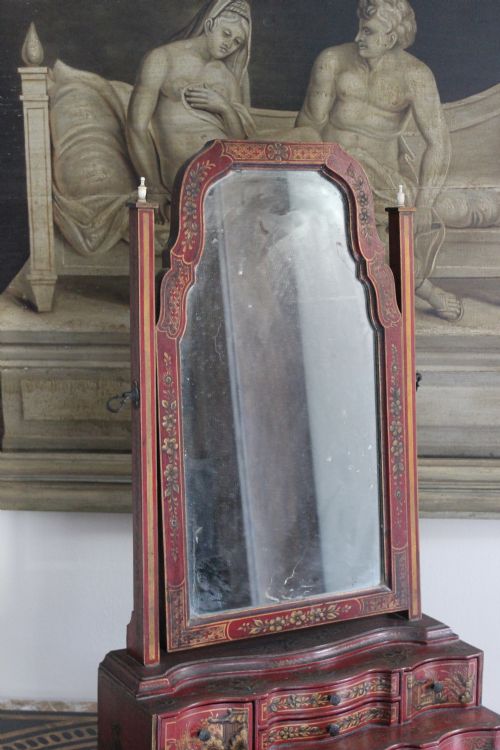 REGENCY JAPANNED DRESSING MIRROR - ADDITIONAL PHOTO 1