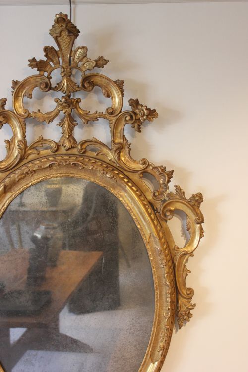 18TH CENTURY GILTWOOD MIRROR - ADDITIONAL PHOTO 3