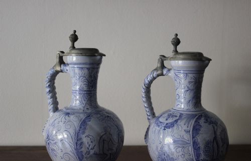 MATCHED PAIR OF DELFT BLUE GLAZED VESSELS - ADDITIONAL PHOTO 4