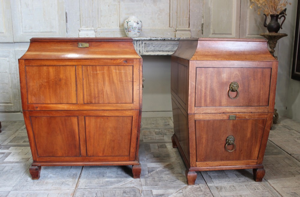 Pair of large Regency dining room pedestals