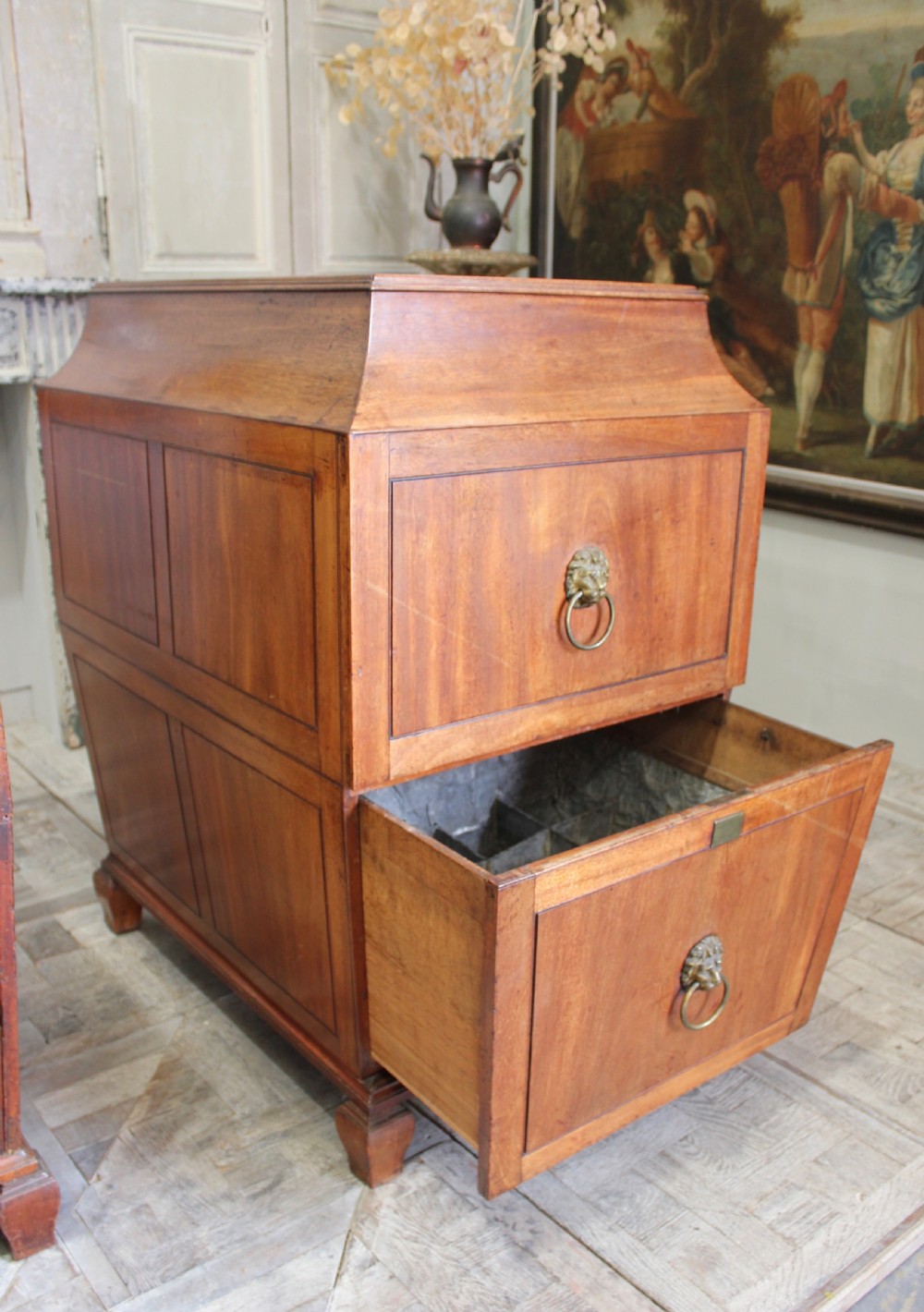 Pair of large Regency dining room pedestals View VIII