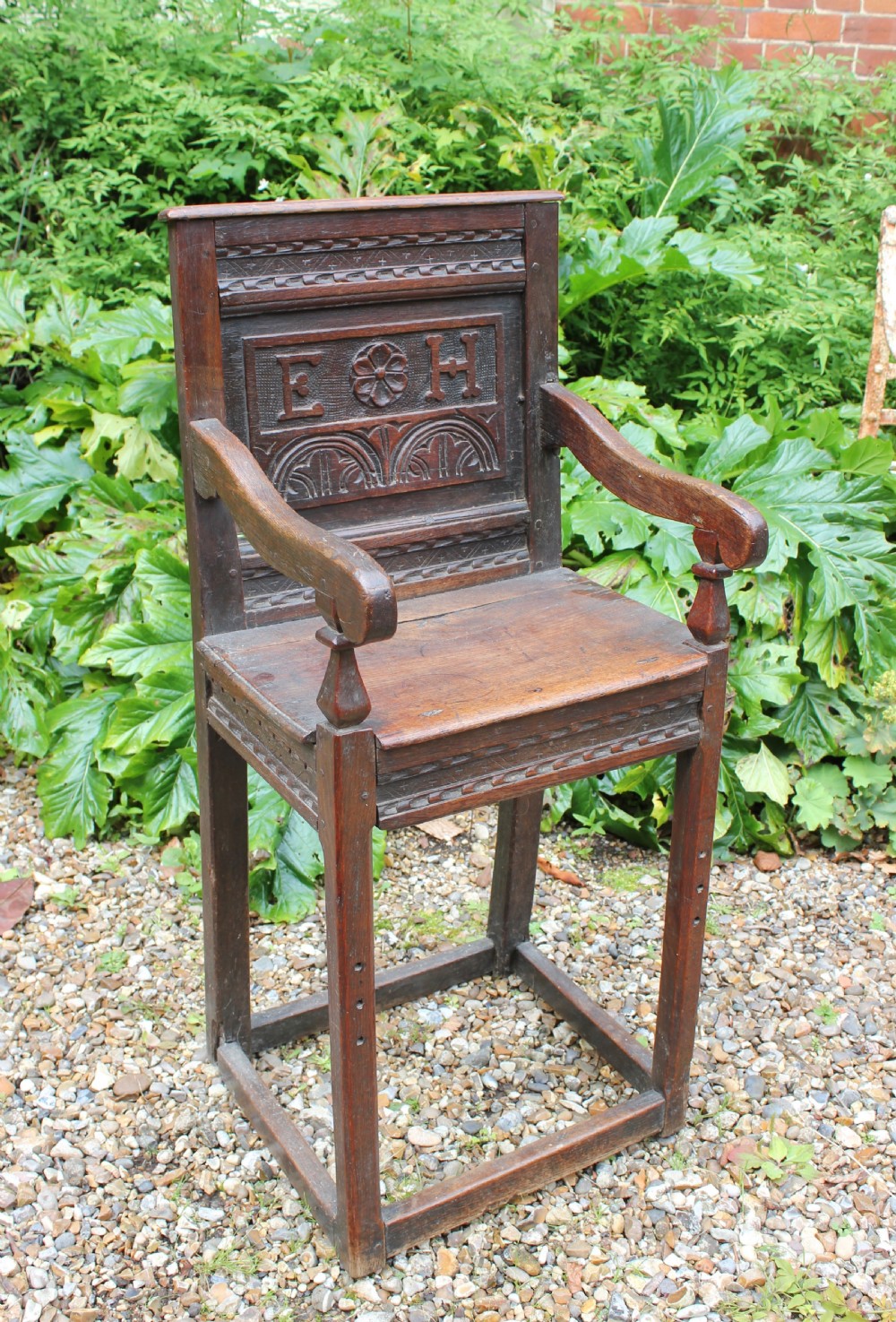 17th century English oak Childs chair
