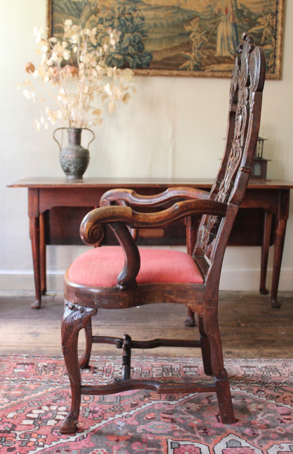 18th century Continental walnut armchair View VI