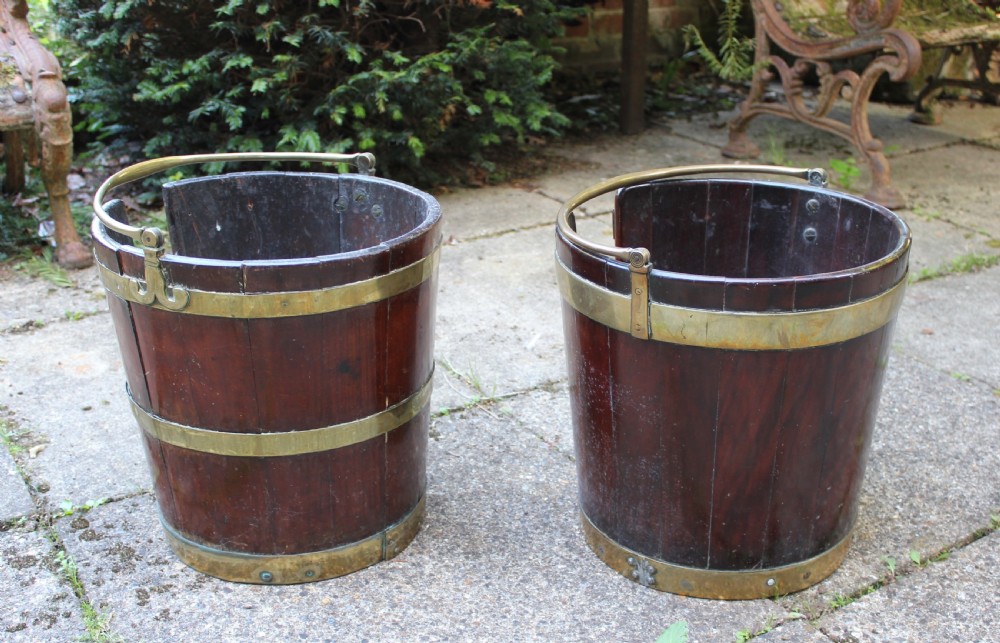 Matched pair of 18th century plate buckets View III